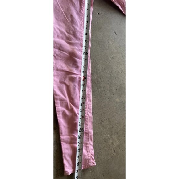 J Brand Skinny Leg Slipper Denim Jeans Women's Size 25 Pink Low Rise Medium Wash - Picture 5 of 13